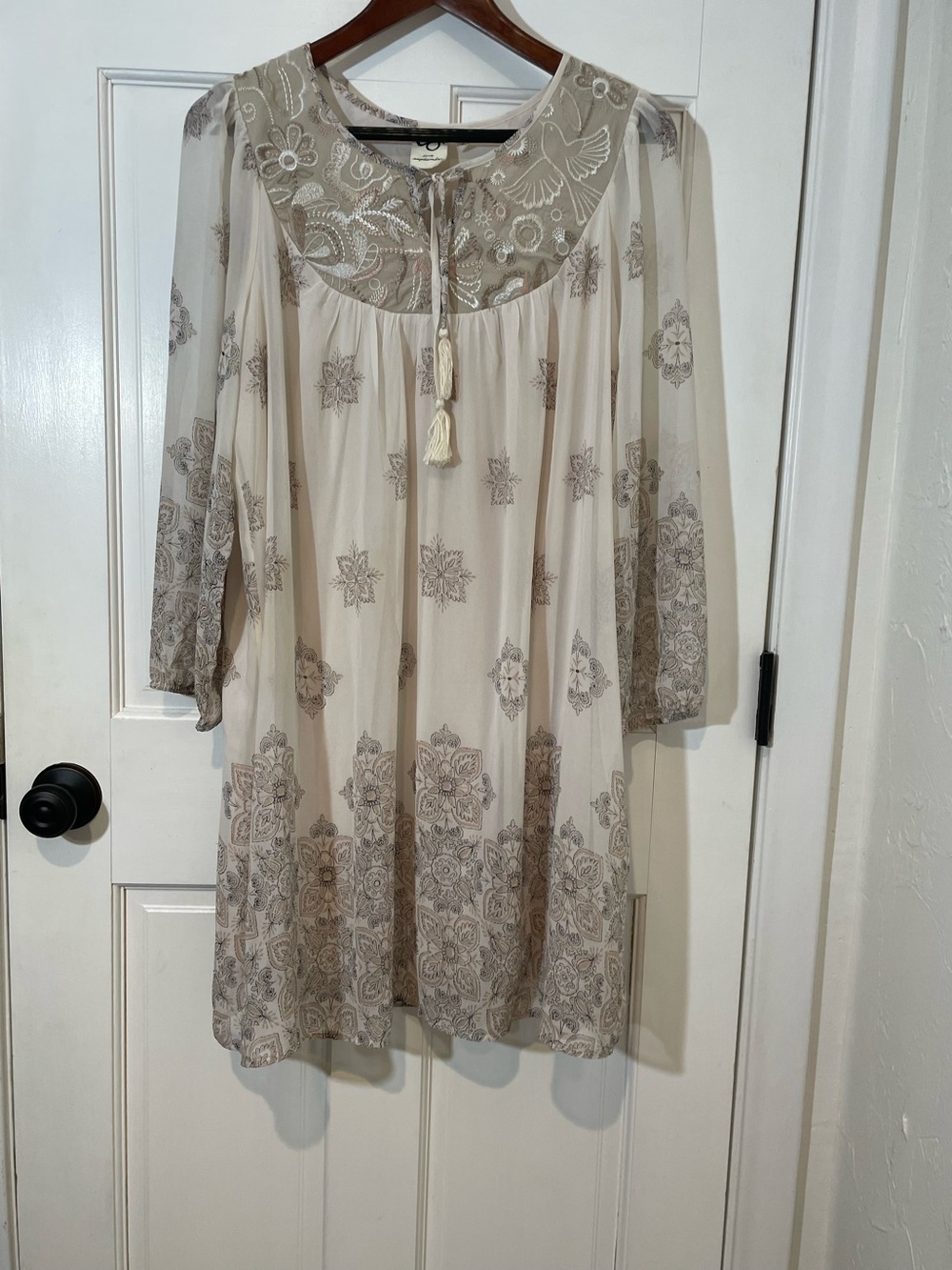 Anthropologie One September Donia Boho Peasant Dress size M